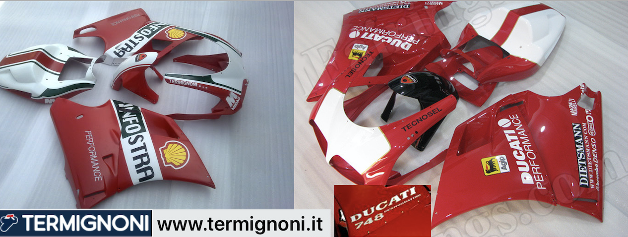 Ducati 748 fairing kit custom scheme